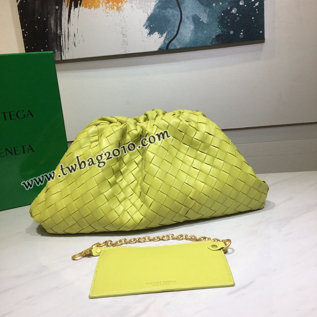 Bottega veneta高端女包 98062寬編織 寶緹嘉升級版大號編織雲朵包 BV經典款胎牛皮pouch編織雲朵包  gxz1237